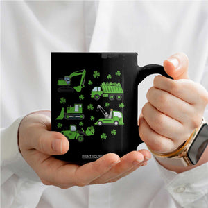 Funny St Patricks Day Construction Trucks Irish Shamrock Coffee Mug TS11 Print Your Wear