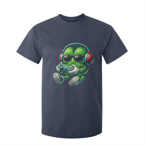 Funny Video Game Shamrock St Patricks Day Gamer T Shirt For Kid TS11 Navy Print Your Wear