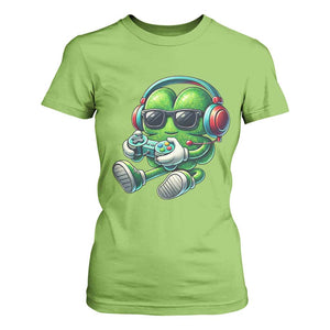 Funny Video Game Shamrock St Patricks Day Gamer T Shirt For Women TS11 Lime Print Your Wear
