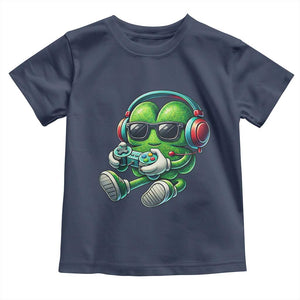 Funny Video Game Shamrock St Patricks Day Gamer Toddler T Shirt TS11 Navy Print Your Wear