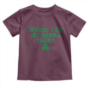 Funny Whose Car We Gonna Take Meme Shamrock Toddler T Shirt TS11 Maroon Print Your Wear