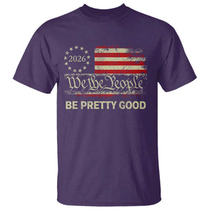 Be Pretti Good T Shirt Human Rights Protest Vintage Betsy Ross Flag TS11 Purple Print Your Wear