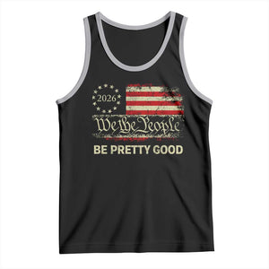 Be Pretti Good Tank Top Human Rights Protest Vintage Betsy Ross Flag TS11 Black Athletic Heather Print Your Wear