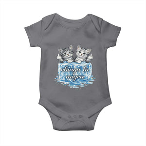 Chinga La Migra Baby Onesie Cute Cat Melting Ice Pro Immigrant TS11 Charcoal Print Your Wear