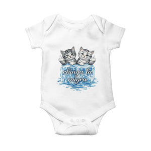 Chinga La Migra Baby Onesie Cute Cat Melting Ice Pro Immigrant TS11 White Print Your Wear