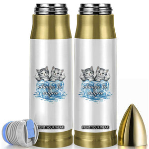 Chinga La Migra Bullet Tumbler Cute Cat Melting Ice Pro Immigrant TS11 White Print Your Wear