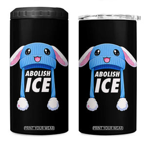 Abolish Ice 4 in 1 Can Cooler Tumbler Blue Bunny Hat Pro Immigrant Resist Minnesota TS11 One Size: 16 oz Black Print Your Wear