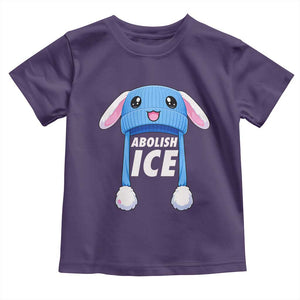 Abolish Ice Toddler T Shirt Blue Bunny Hat Pro Immigrant Resist Minnesota TS11 Purple Print Your Wear