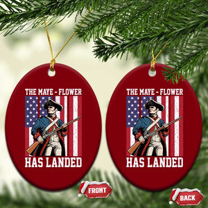 The Maye Flower Has Landed Ceramic Ornament Funny Minutemen Football Fan TS11 Print Your Wear