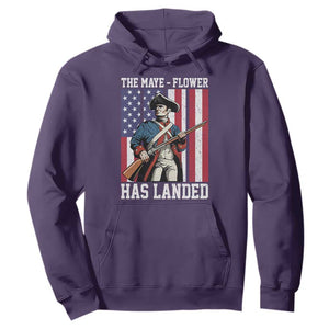The Maye Flower Has Landed Hoodie Funny Minutemen Football Fan TS11 Purple Print Your Wear