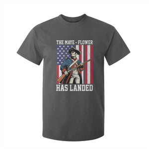 The Maye Flower Has Landed T Shirt For Kid Funny Minutemen Football Fan TS11 Dark Heather Print Your Wear