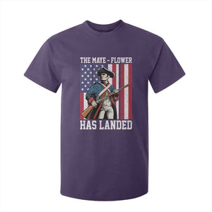The Maye Flower Has Landed T Shirt For Kid Funny Minutemen Football Fan TS11 Purple Print Your Wear