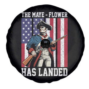 The Maye Flower Has Landed Spare Tire Cover Funny Minutemen Football Fan TS11 Print Your Wear