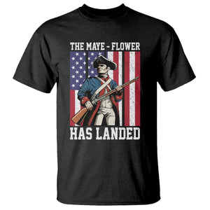 The Maye Flower Has Landed T Shirt Funny Minutemen Football Fan TS11 Black Print Your Wear