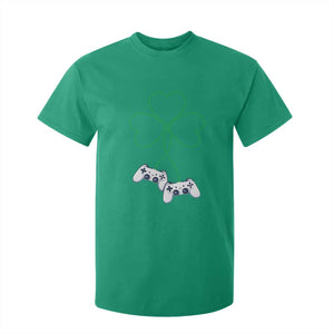 Video Game Lover St Patricks Day with Shamrock Controllers T Shirt For Kid TS11 Irish Green Print Your Wear