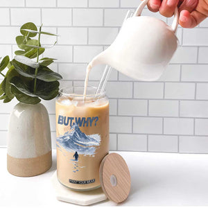 Penguin But Why Glass Can Funny Penguin Snowy Mountain Meme TS11 Print Your Wear