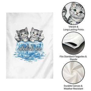 Abolish Ice Garden Flag Cute Cat Melting Ice Pro Immigrant TS11 Print Your Wear