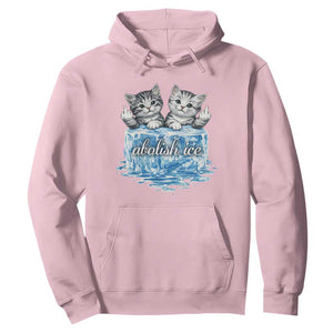 Abolish Ice Hoodie Cute Cat Melting Ice Pro Immigrant TS11 Light Pink Print Your Wear