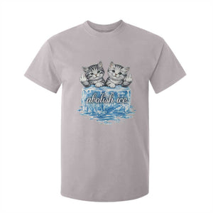 Abolish Ice T Shirt For Kid Cute Cat Melting Ice Pro Immigrant TS11 Ice Gray Print Your Wear