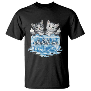 Abolish Ice T Shirt Cute Cat Melting Ice Pro Immigrant TS11 Black Print Your Wear
