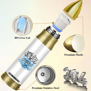 Fck Ice Bullet Tumbler Cute Cat Melting Ice Pro Immigrant TS11 Print Your Wear