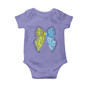 Down Syndrome Awareness Coquette Bow Ribbon Baby Onesie TS11 Violet Print Your Wear