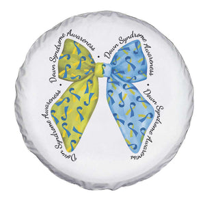 Down Syndrome Awareness Coquette Bow Ribbon Spare Tire Cover TS11 Print Your Wear
