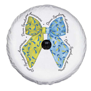 Down Syndrome Awareness Coquette Bow Ribbon Spare Tire Cover TS11 Print Your Wear