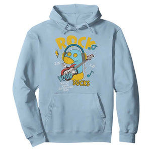 Funny Rock Your Socks Hoodie World Down Syndrome Day WDSD TS11 Light Blue Print Your Wear
