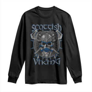 Scottish Viking Axes Celtic Knot Long Sleeve Shirt Scottish Flag TS11 Black Print Your Wear