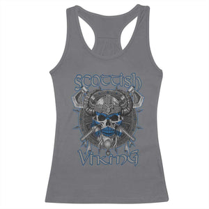 Scottish Viking Axes Celtic Knot Racerback Tank Top Scottish Flag TS11 Charcoal Print Your Wear