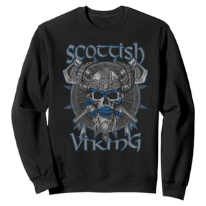 Scottish Viking Axes Celtic Knot Sweatshirt Scottish Flag TS11 Black Print Your Wear