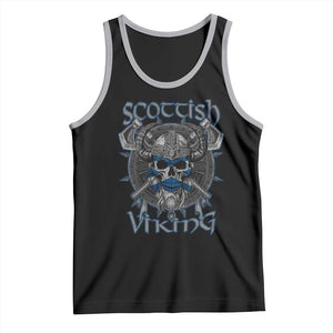 Scottish Viking Axes Celtic Knot Tank Top Scottish Flag TS11 Black Athletic Heather Print Your Wear