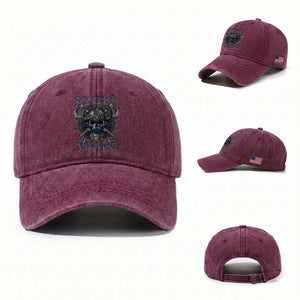 Scottish Viking Axes Celtic Knot Washed Cotton Baseball Cap Scottish Flag TS11 Washed Cap Universal Fit Burgundy Print Your Wear