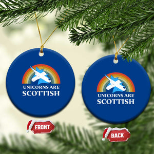 Funny Scotland Pride Unicorn Ceramic Ornament Unicorns Are Scottish Rainbow TS11 1pc Blue Print Your Wear