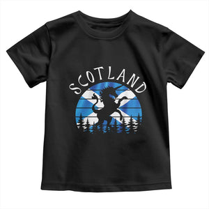 Funny Scotland Unicorn Scottish Flag Saltire Toddler T Shirt TS11 Black Print Your Wear