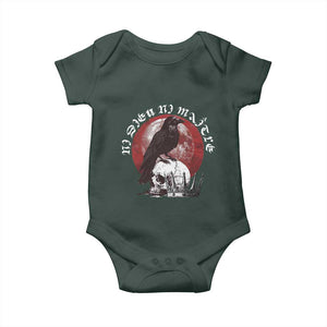 Ni Dieu Ni Maitre No God No Masters Baby Onesie Raven Skull TS11 Print Your Wear