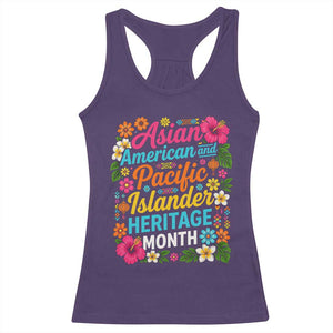 AAPI Asian American and Pacific Islander Heritage Month Racerback Tank Top TS11 Purple Print Your Wear