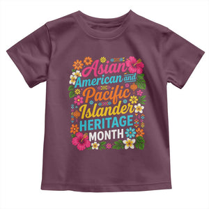 AAPI Asian American and Pacific Islander Heritage Month Toddler T Shirt TS11 Maroon Print Your Wear