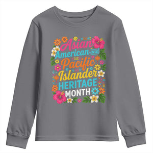 AAPI Asian American and Pacific Islander Heritage Month Youth Sweatshirt TS11 Charcoal Print Your Wear