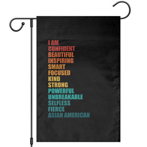 I Am Confident Beautiful Inspiring Asian American Garden Flag AAPI Heritage Month TS11 Black Print Your Wear