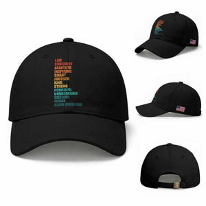 I Am Confident Beautiful Inspiring Asian American Baseball Cap AAPI Heritage Month TS11 Baseball Cap Universal Fit Black Print Your Wear