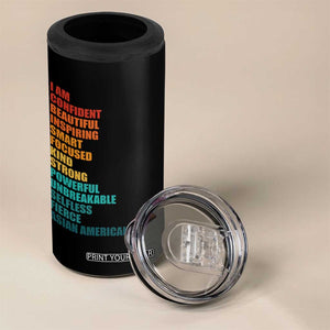 I Am Confident Beautiful Inspiring Asian American 4 in 1 Can Cooler Tumbler AAPI Heritage Month TS11 Print Your Wear