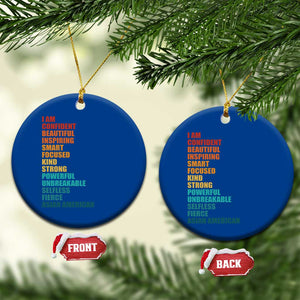 I Am Confident Beautiful Inspiring Asian American Ceramic Ornament AAPI Heritage Month TS11 1pc Blue Print Your Wear