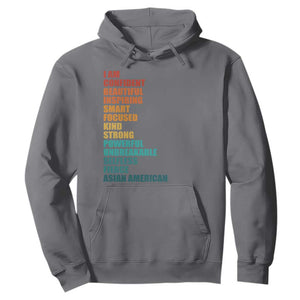 I Am Confident Beautiful Inspiring Asian American Hoodie AAPI Heritage Month TS11 Charcoal Print Your Wear