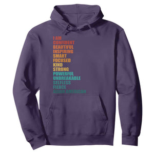 I Am Confident Beautiful Inspiring Asian American Hoodie AAPI Heritage Month TS11 Purple Print Your Wear