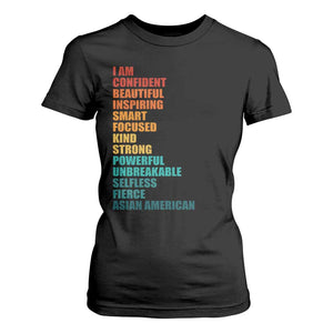 I Am Confident Beautiful Inspiring Asian American T Shirt For Women AAPI Heritage Month TS11 Black Print Your Wear