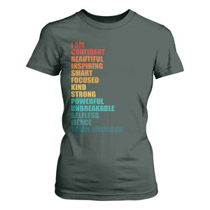 I Am Confident Beautiful Inspiring Asian American T Shirt For Women AAPI Heritage Month TS11 Dark Forest Green Print Your Wear