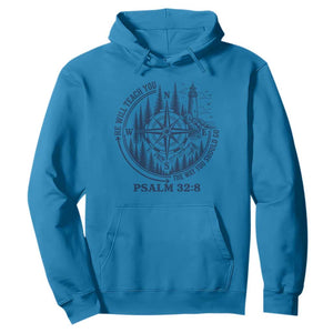 Christian Camping Hoodie He Will Teach You The Way You Should Go TS11 Sapphire Print Your Wear