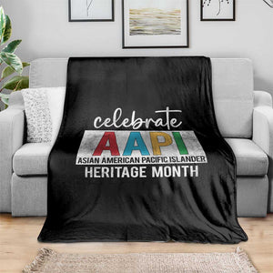 Celebrate AAPI Heritage Month Throw Blanket Asian American and Pacific Islander Countries TS11 Print Your Wear